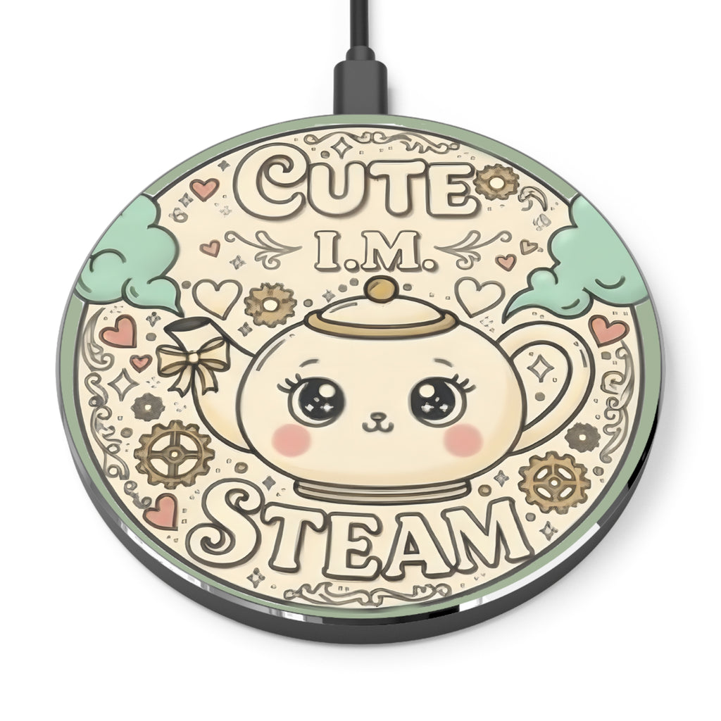 Cute I.M. Steam Cute Kawaii Wireless Charger