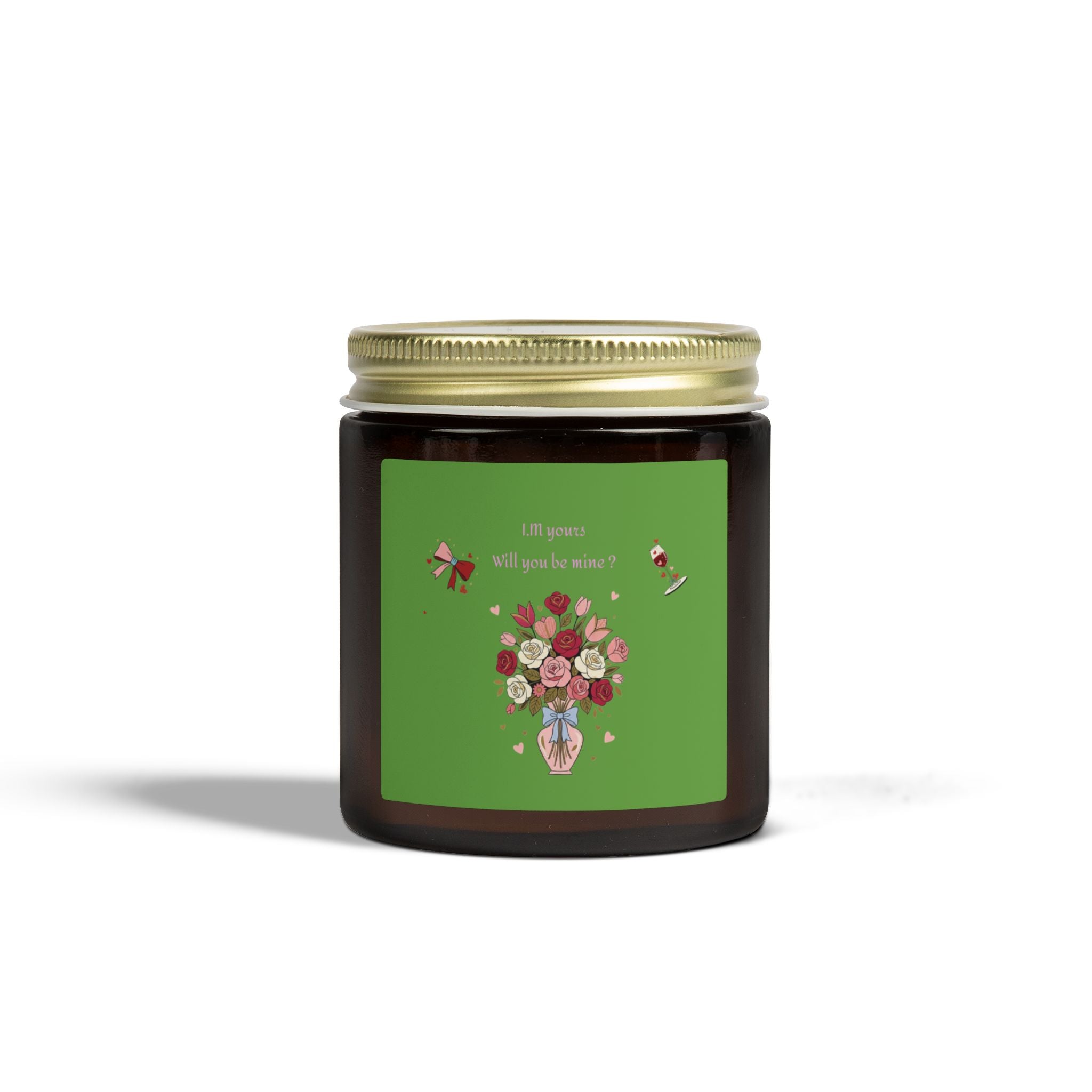 I.M You Scented Candle. Coconut Apricot Wax (4oz & 9oz) | Floral Bouquet Design