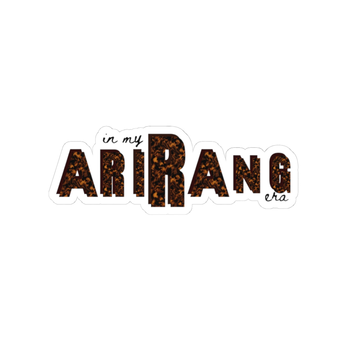 In My Arirang Era Leopard Sticker | fan Era Aesthetic Vinyl Sticker