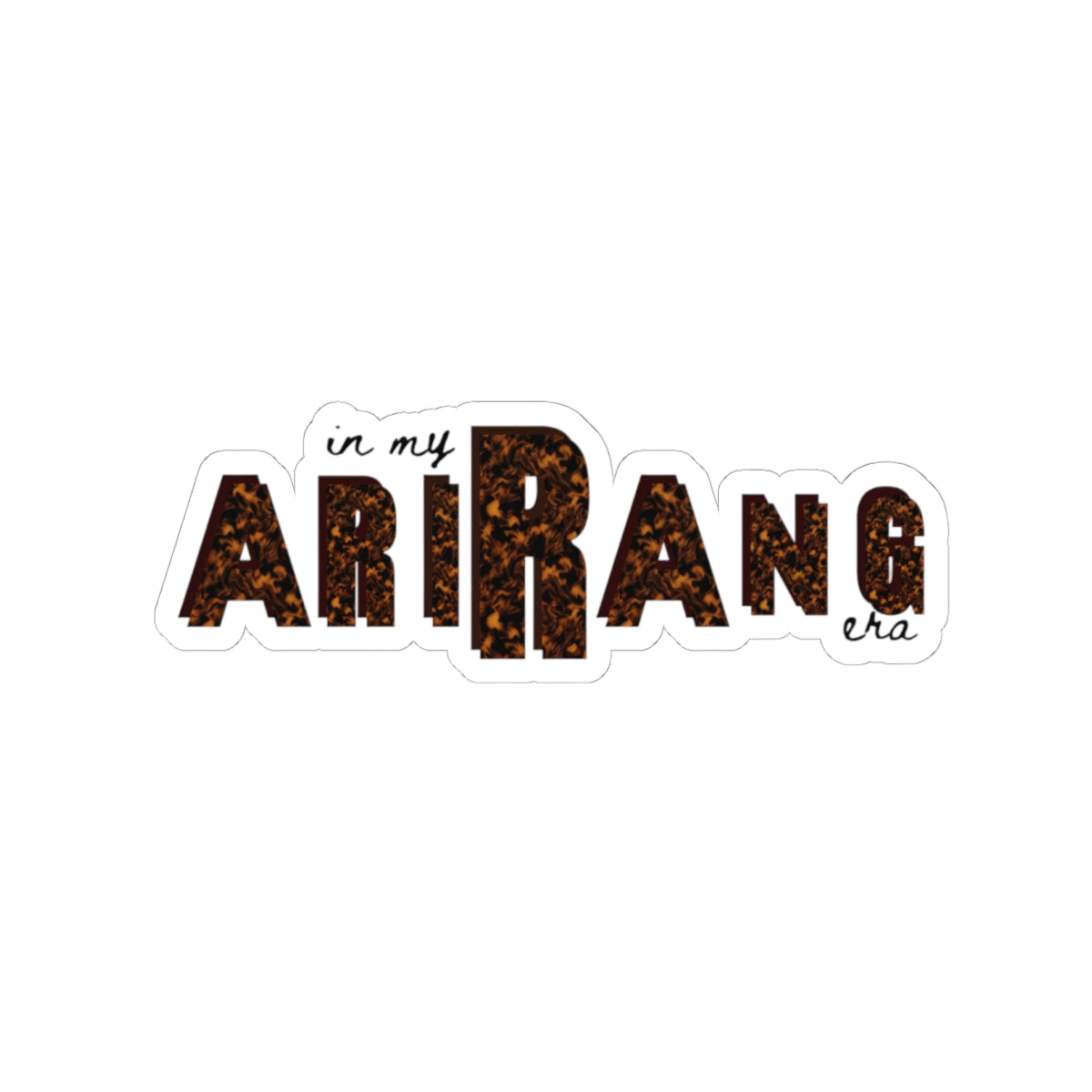 In My Arirang Era Leopard Sticker | fan Era Aesthetic Vinyl Sticker