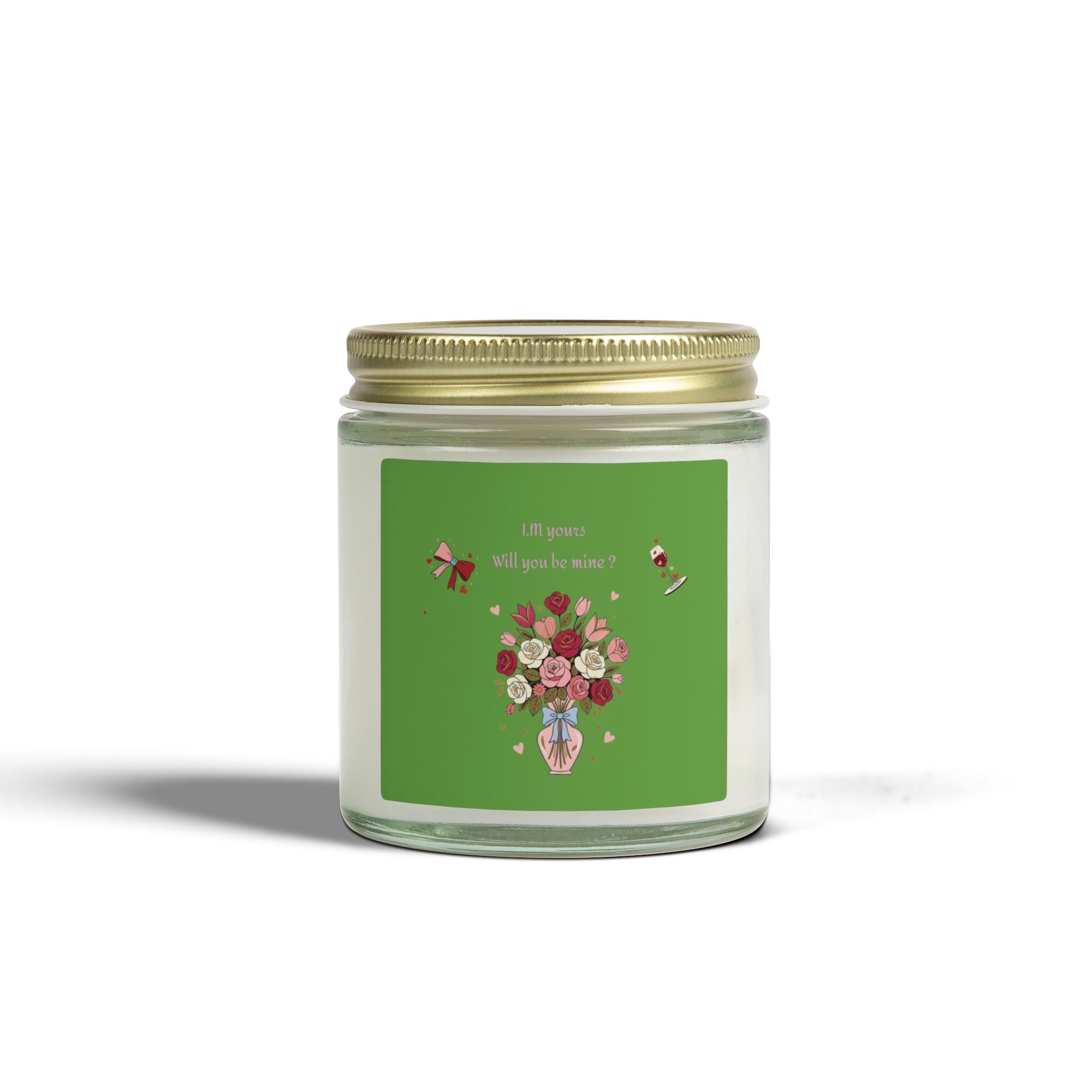 I.M You Scented Candle. Coconut Apricot Wax (4oz & 9oz) | Floral Bouquet Design